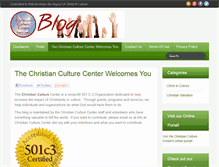 Tablet Screenshot of christianculturecenter.com